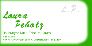 laura peholz business card